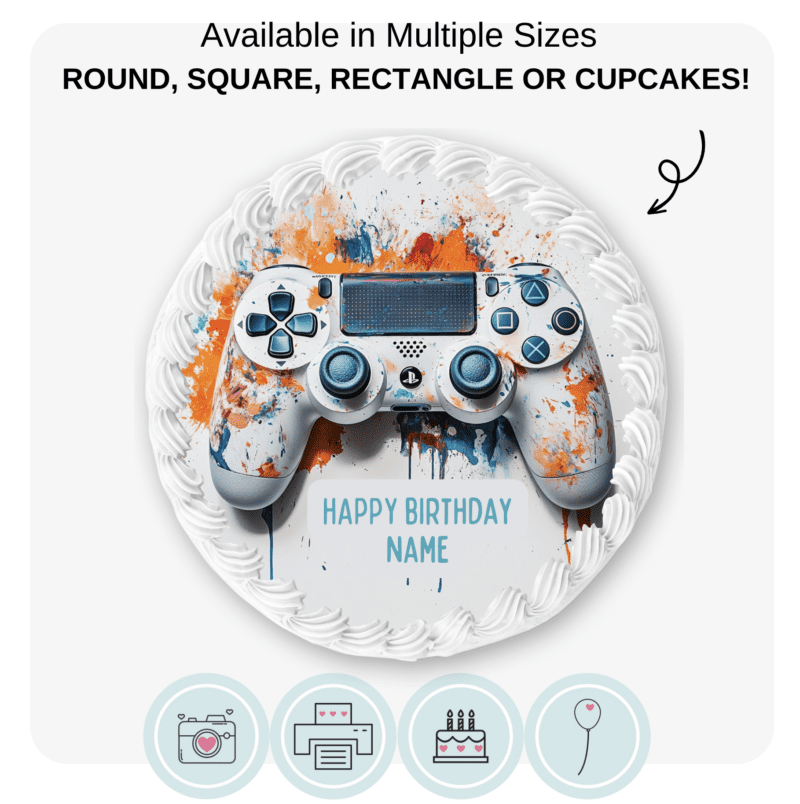 Gaming Controller Edible Cake Topper